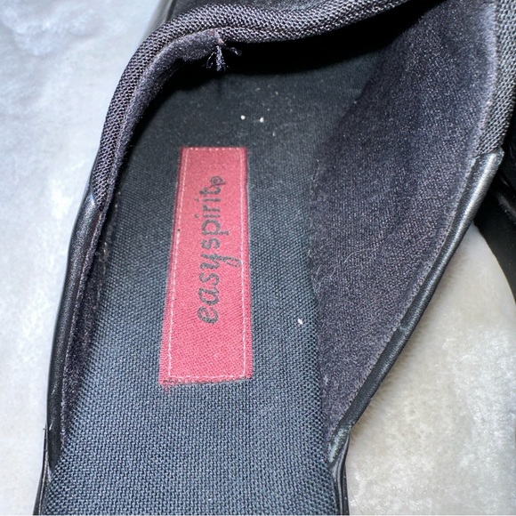Easy Spirit Black 90s Platform Wedge Slides Size 8 - Picture 11 of 14